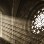 church window with sunbeams church window with sunbeams